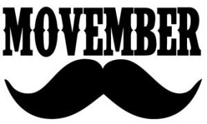 Symbolem nadace Movember je knír